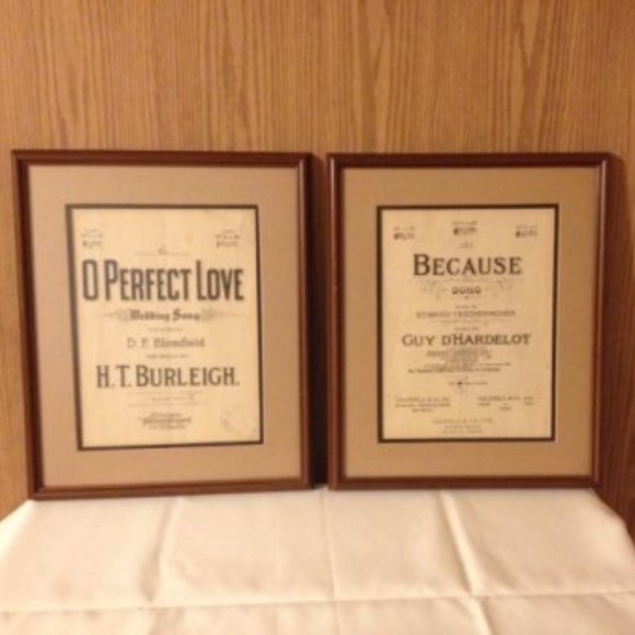 Antique Framed Sheet Music - Picture 1 of 3